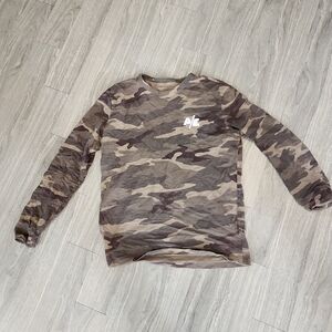 American Eagle Outfitters Men's Camouflage Long Sleeve Shirt